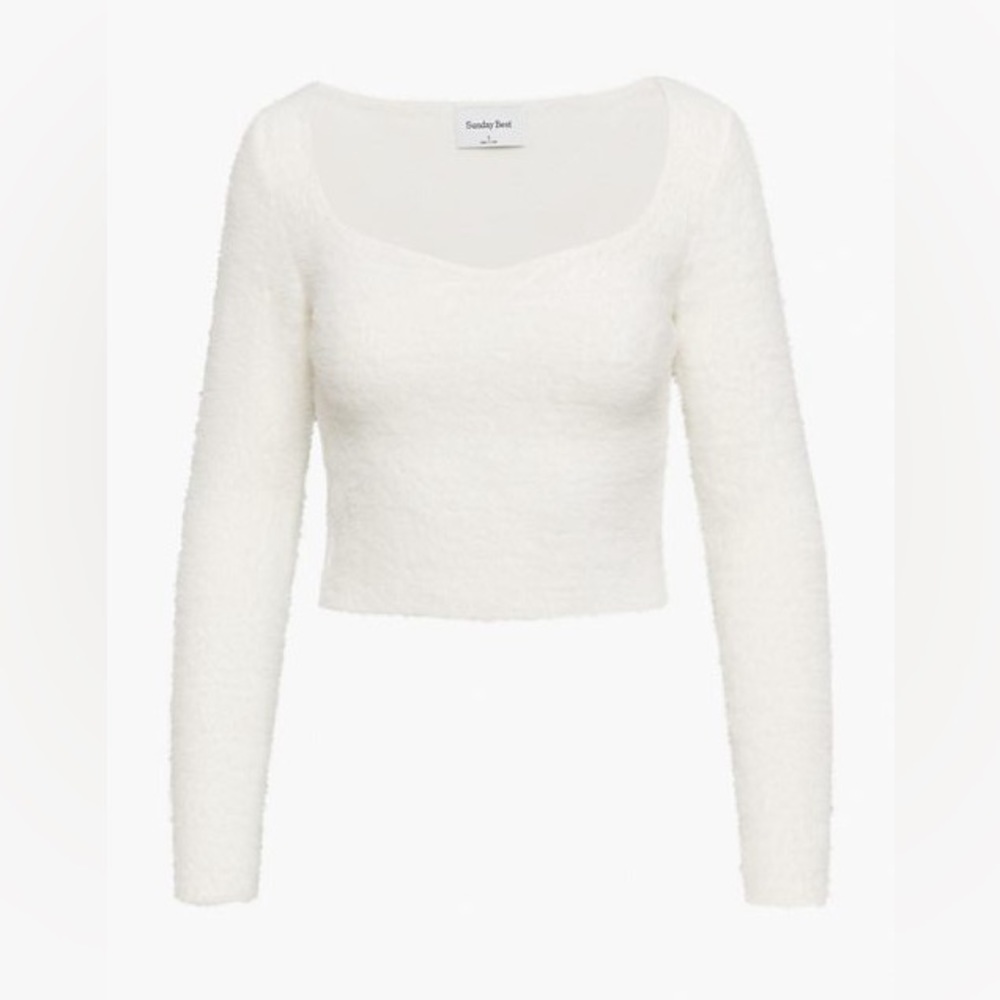Aritzia Sunday Best Elsie Sweater in Espace White